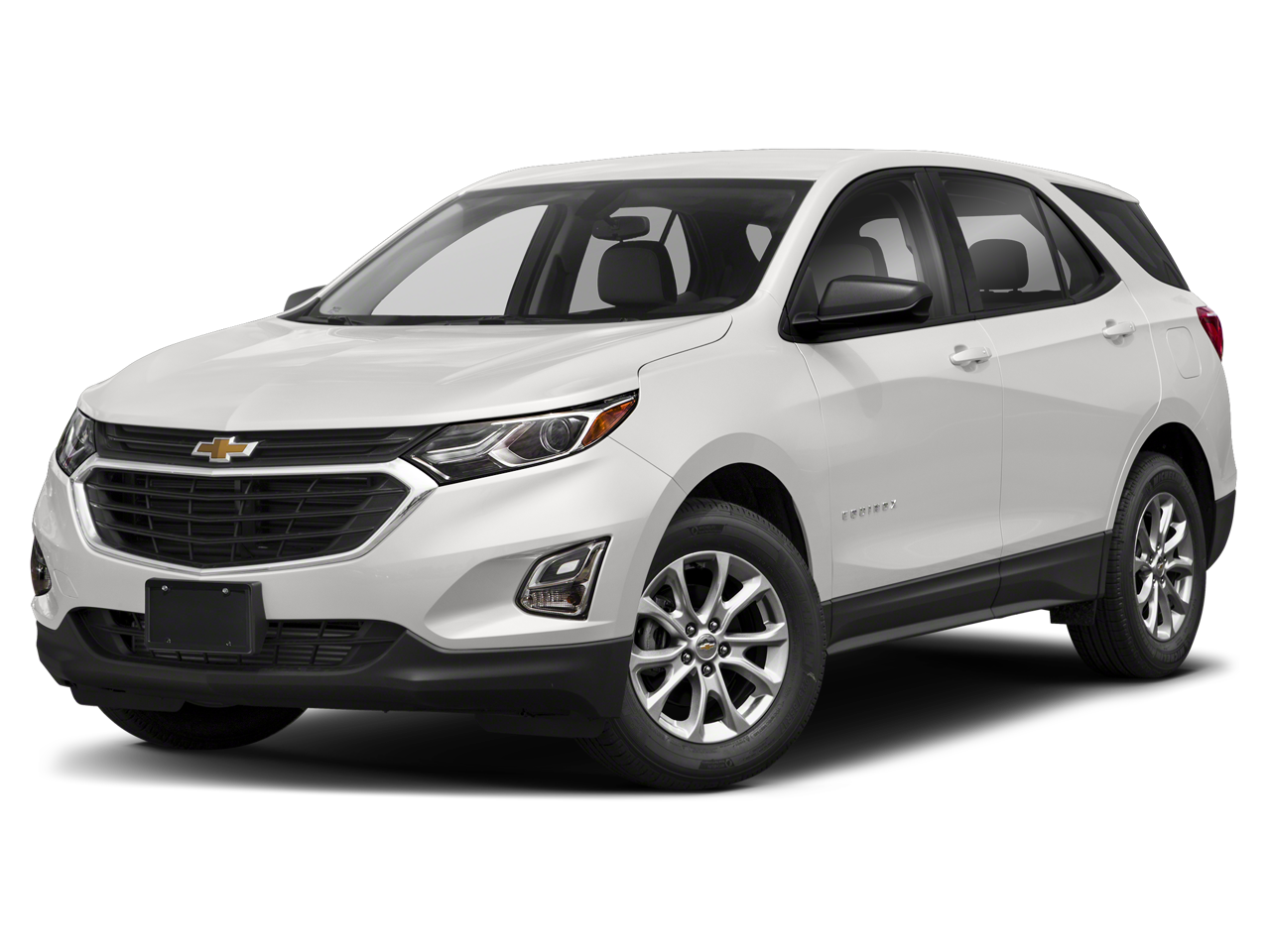 2020 Chevrolet Equinox LS in Summit White — front three-quarter view