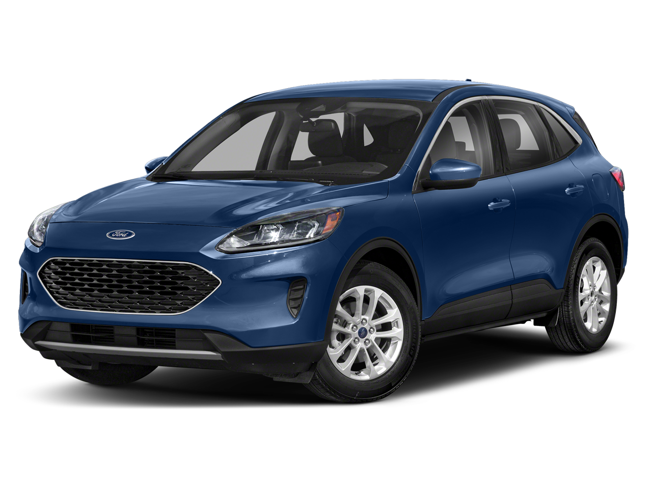 2022 Ford Escape SE in Atlas Blue Metallic — front three-quarter view