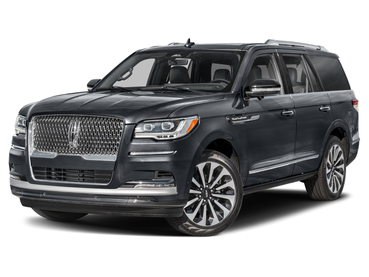 2024 Lincoln Navigator Premiere in White — front three-quarter view