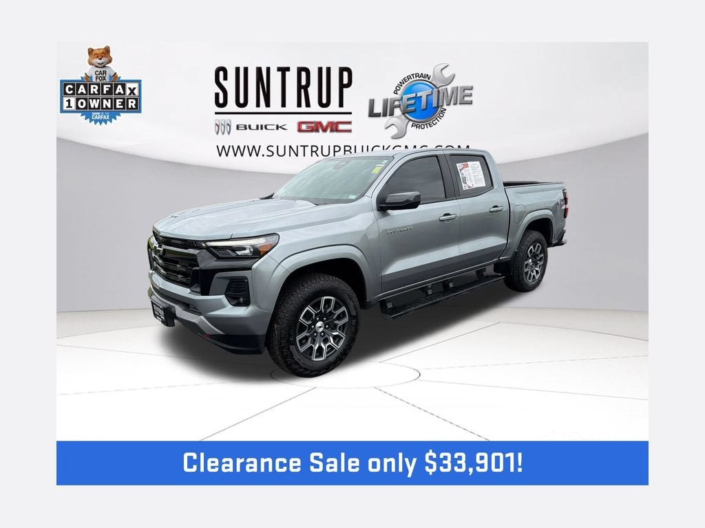 2025 Chevrolet Colorado Z71 in Sterling Gray Metallic — front three-quarter view