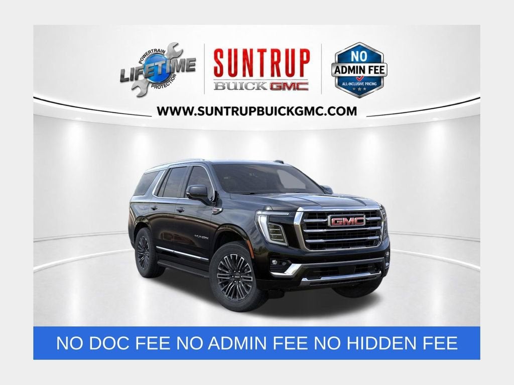 2026 GMC Yukon Elevation in Onyx Black — front three-quarter view