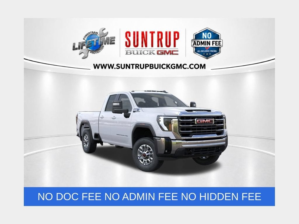 2026 GMC Sierra 2500 HD SLE in Summit White — front three-quarter view