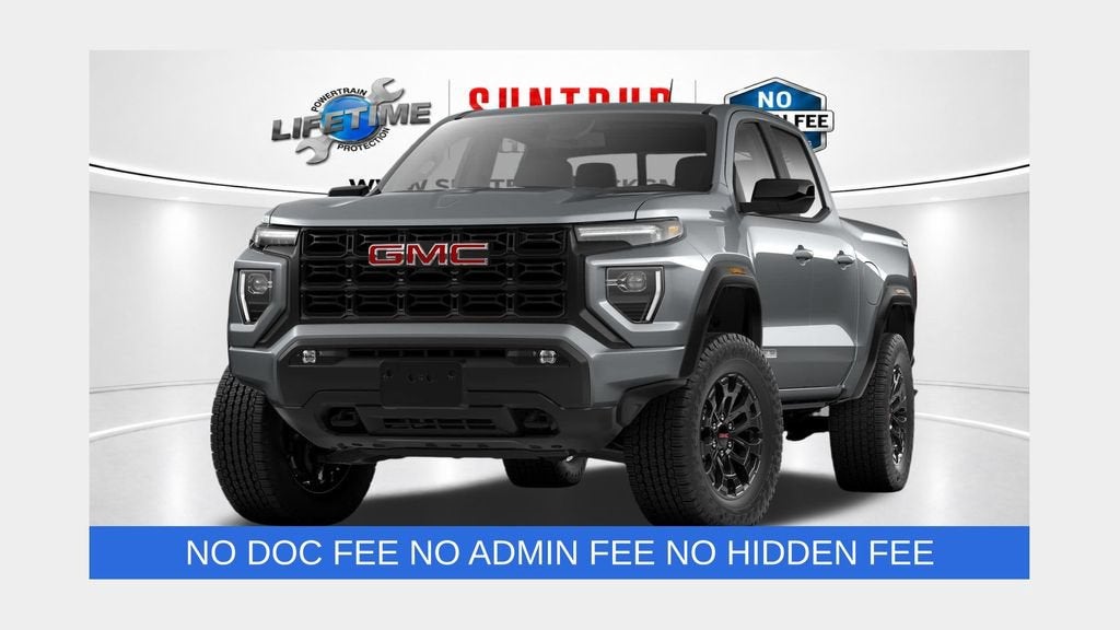 2026 GMC Canyon Elevation in Sterling Metallic — front three-quarter view
