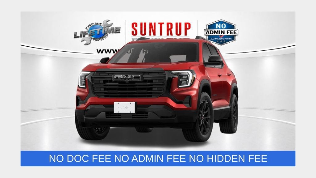 2026 GMC Terrain Elevation in Volcanic Red Tintcoat — front three-quarter view