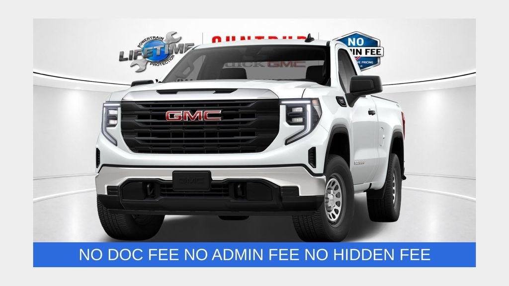 2026 GMC Sierra 1500 Pro in Summit White — front three-quarter view