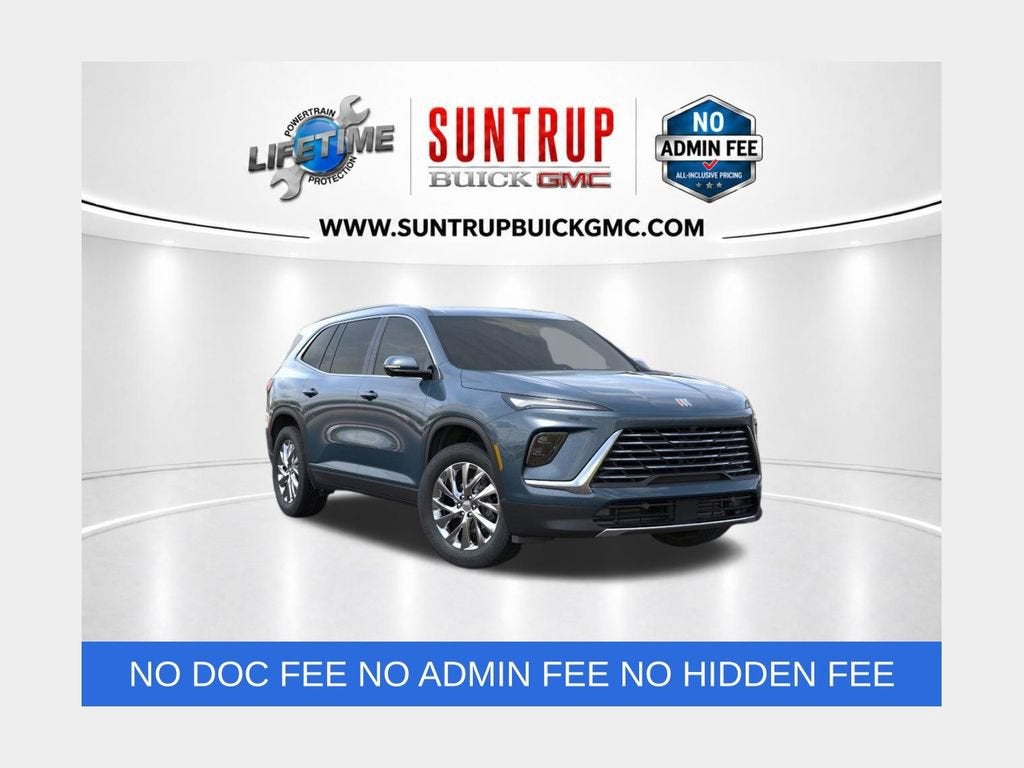 2026 Buick Enclave Preferred in Ocean Blue Metallic — front three-quarter view