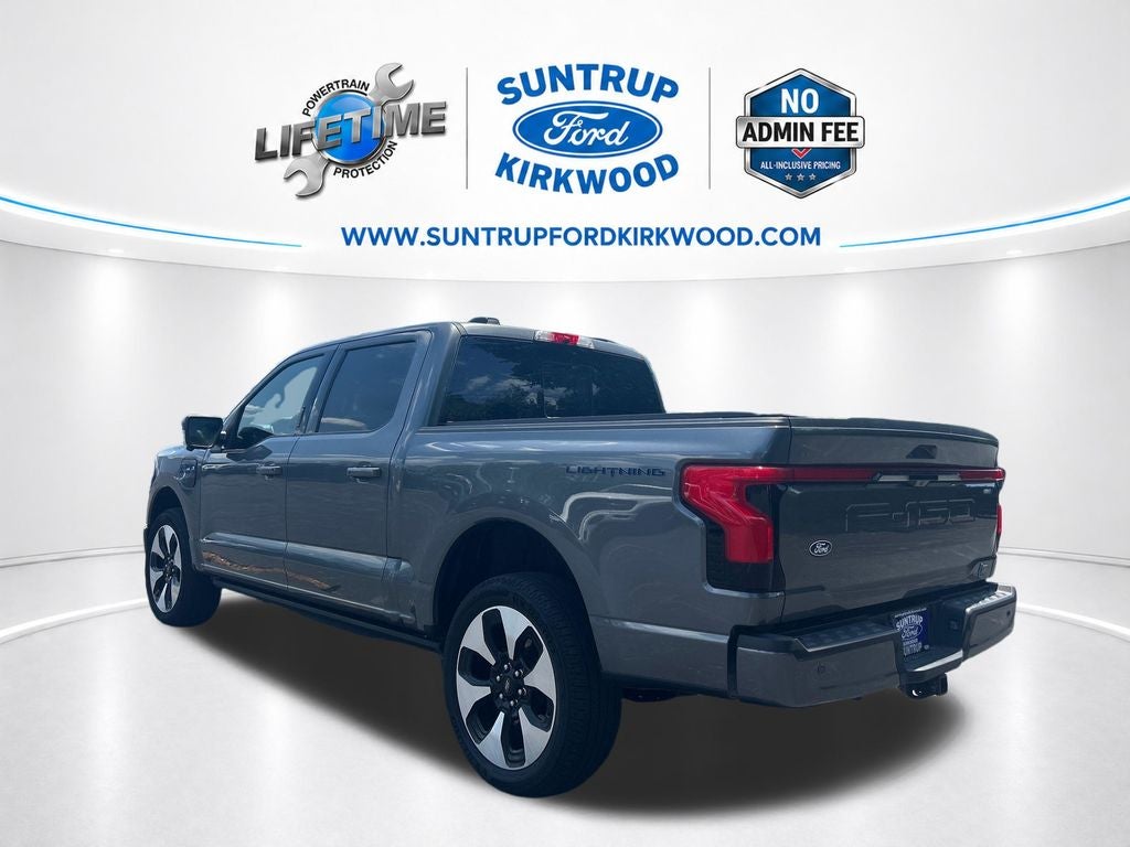 2025 Ford F-150 Lightning — rear three-quarter view