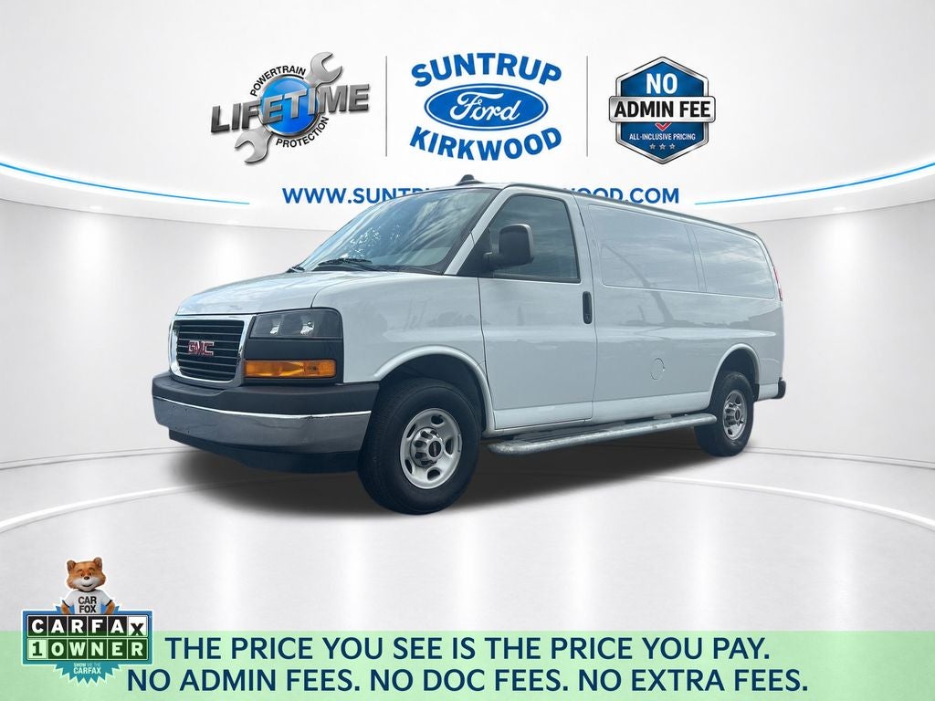 2024 GMC Savana 2500 Work Van in Summit White — front three-quarter view
