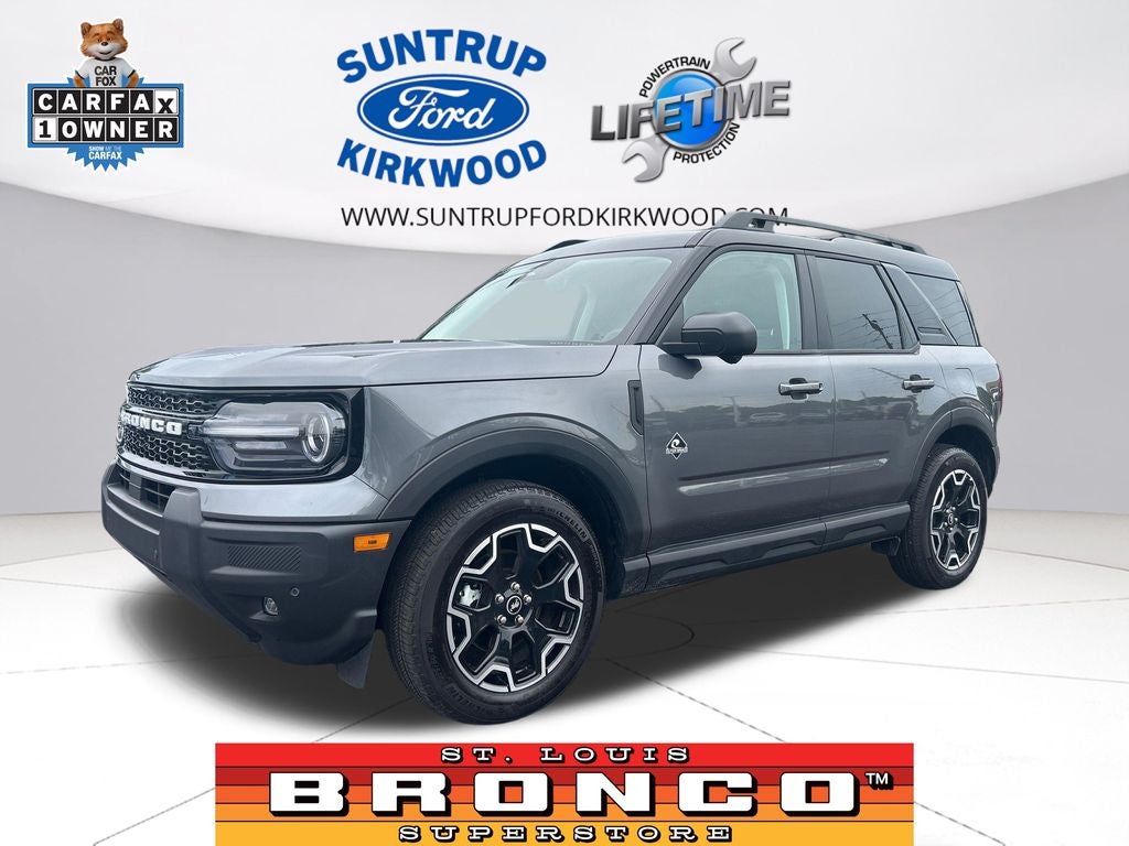 2025 Ford Bronco Sport Outer Banks in Carbonized Gray Metallic — front three-quarter view