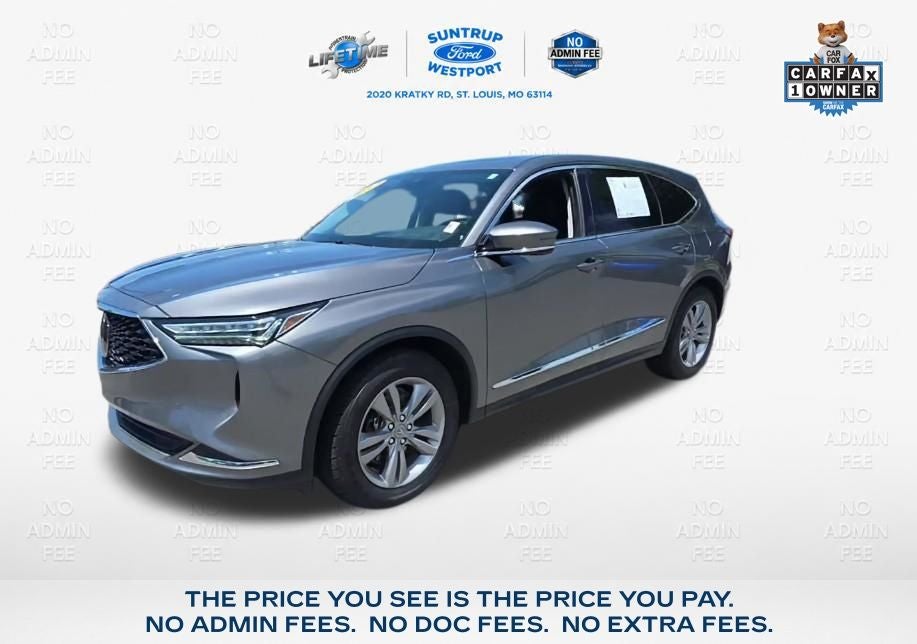 2023 Acura MDX 3.5L in Gray — front three-quarter view